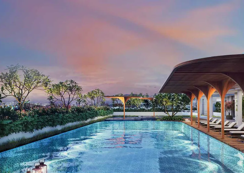 Luxury Amenities Poolside - Premium clubhouse facility and pool deck